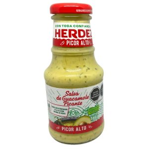 Jar of Herdez Pikor Alto spicy guacamole salsa
