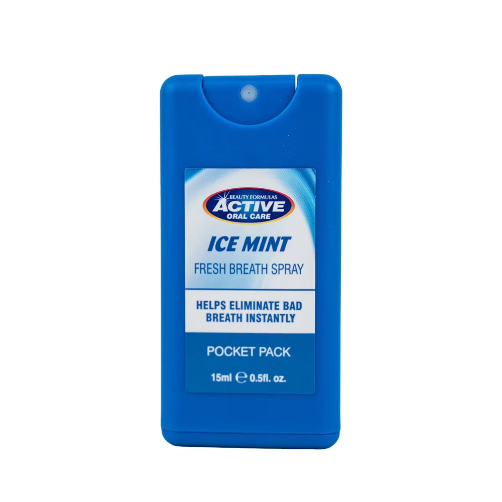Beauty Formulas Active Ice Mint fresh breath spray, 15 ml pocket pack