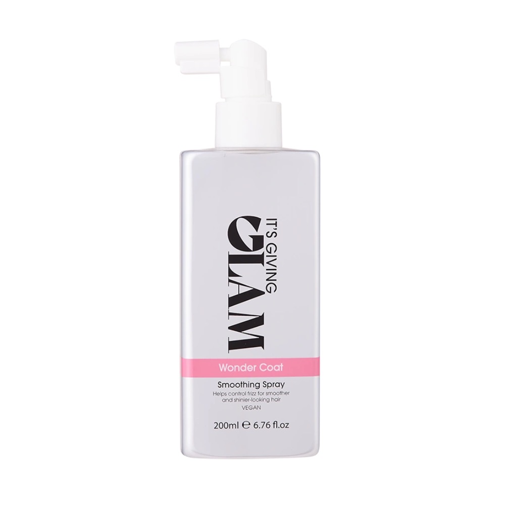 Glam Wonder Coat smoothing spray, 200ml bottle with pump dispenser