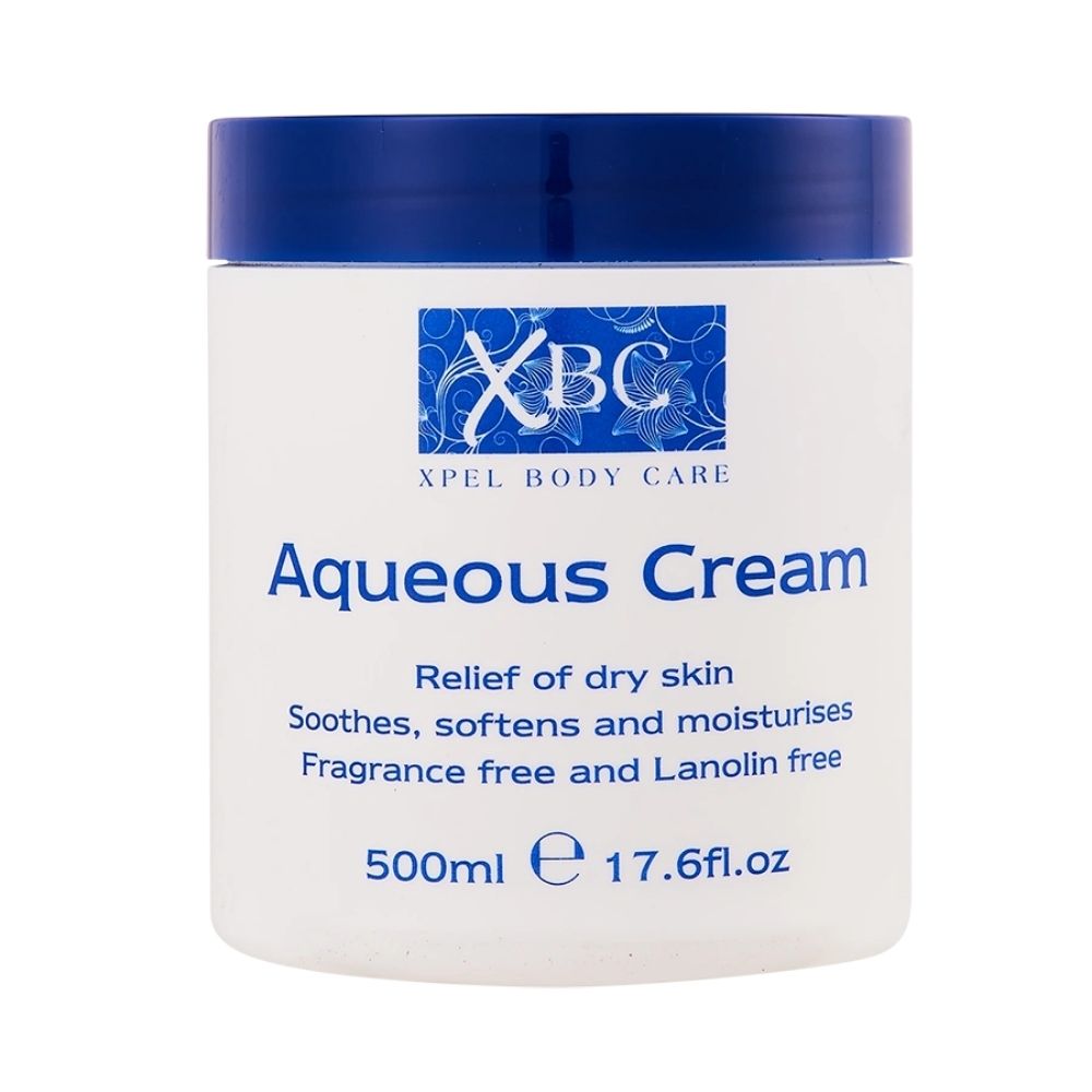 Xpel Body Care Aqueous Cream for dry skin, 500 ml, fragrance- and lanolin-free