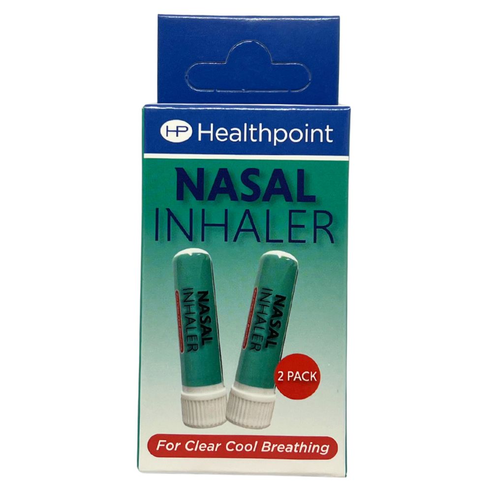 Healthpoint nasal inhaler two-pack packaging for clear, cool breathing