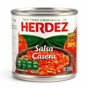Herdez Salsa Casera tomato salsa, 210 g tin